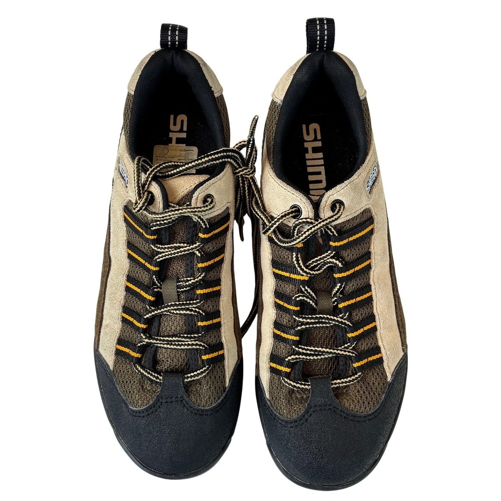 NEW Shimano SH-M033 Mountain Bike Shoes Brown Mens 7 SPD‎ Cleats Lace Up MTB